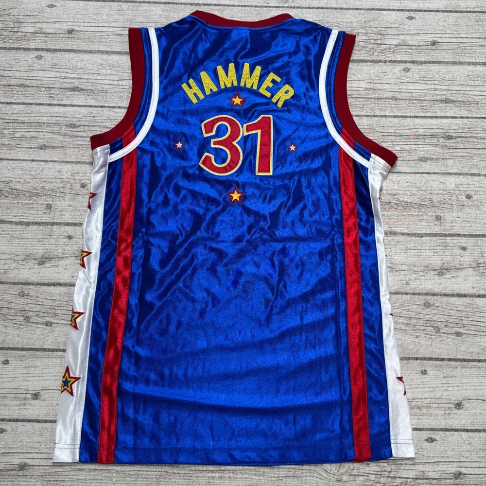 Harlem Globetrotters Basketball Jersey Mens Small Blue #31 Hammer Stars Official - Picture 2 of 7